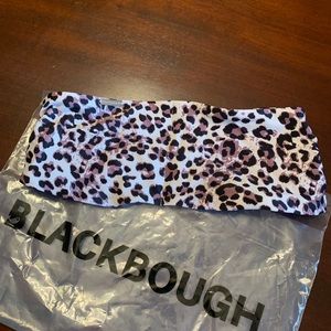 Blackbough cheetah strapless bikini top